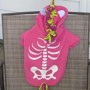 Adorable Heart to Tail Pink Skeleton Unicorn Costume Medium